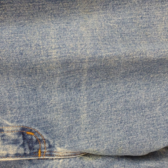 Lands' End Classic 100% Cotton Denim 5 Pocket Hi Waist Straight Leg Blue Jeans - Picture 5 of 13